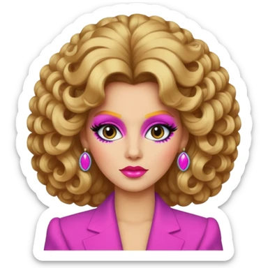 victoria female in 1980's sticker