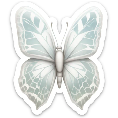 White butterfly  sticker