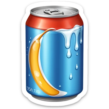 can of soda sticker