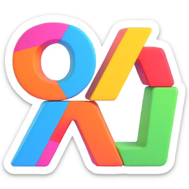 text only, name Bernadett, colorful, bold, youthful, elegant 3D font style sticker