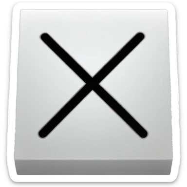 empty checkbox base on "white heavy checkmark" emoji sticker