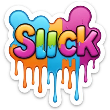 the word sick in graffiti font sticker