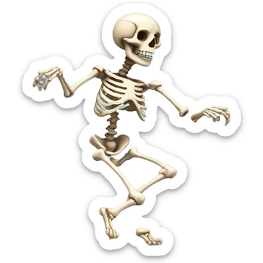skeleton dancing  sticker