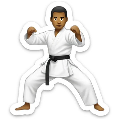 Martial arts sticker