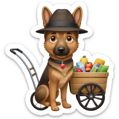  -night-market-vendor-germanshepperd dog sticker
