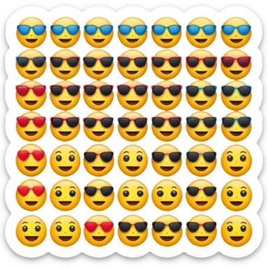 Emoji ai model sticker