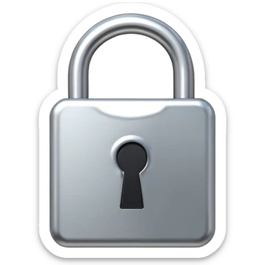 open padlock sticker
