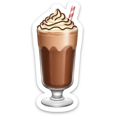 Chocolate milk shake  sticker