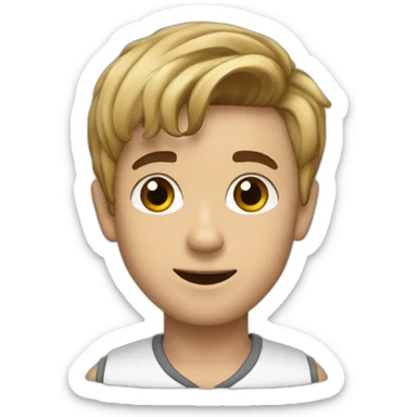 Justin Bieber qui dit j'aime Nadège sticker