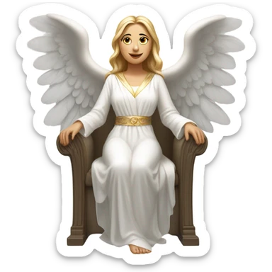Thrones white woman angel sticker