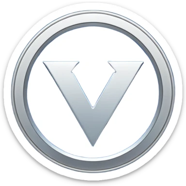 Logo certification de couleur bleu avec le symbole v sticker