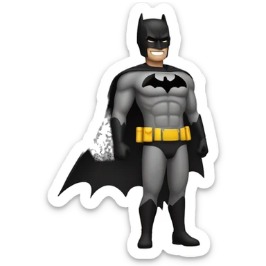 A Doctor dressed as Batman The dark Knight! sticker
