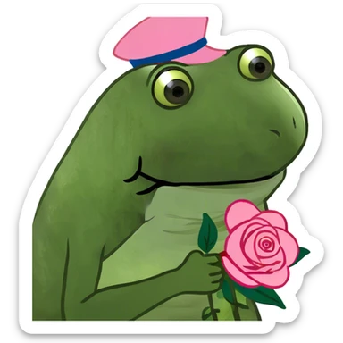 Pink roses sticker