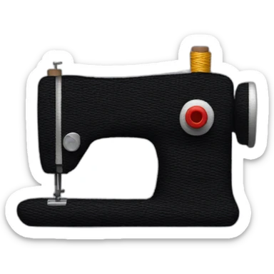create sewing thread emoji, make it the same as the thread emoji (this one ) but black sticker