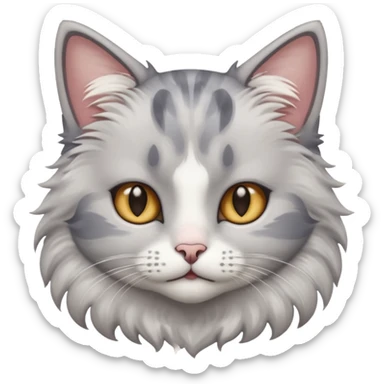 I want a cat with starry eyes sticker