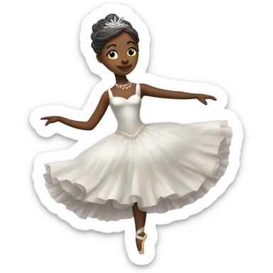 Danseuse étoile a lablanche sticker