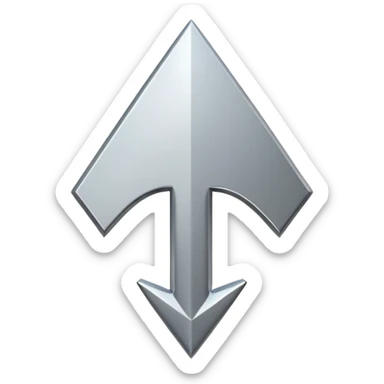 eleganter pfeil nach oben sticker