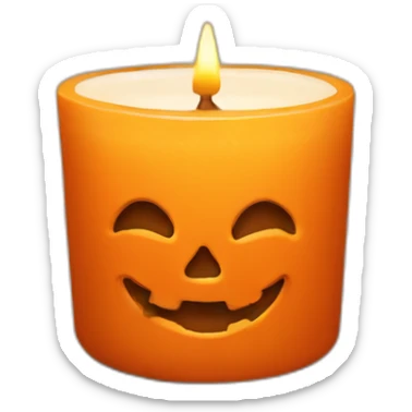 Pumpkin spice candle sticker
