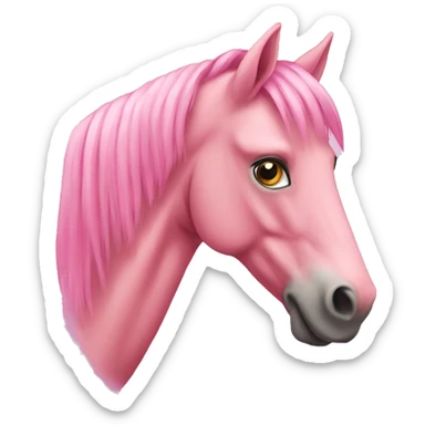 Pink horse  sticker