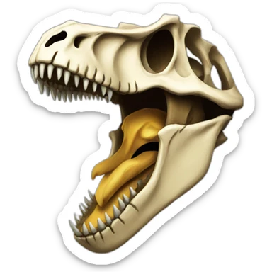 trex skull sticker