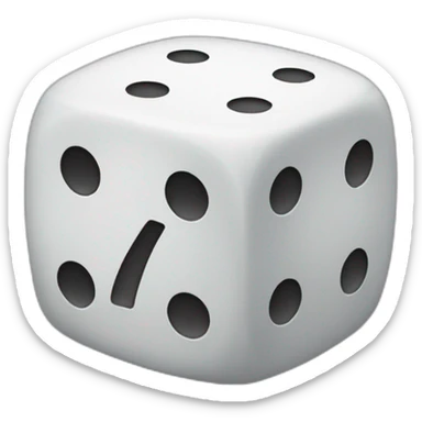 1 on dice sticker