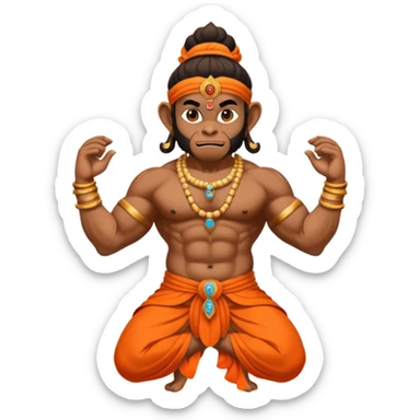 Hanuman ji Ram jap sticker