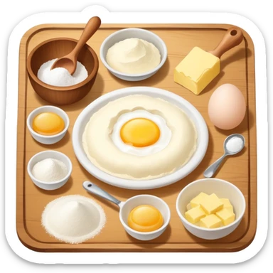 baking ingredients sticker