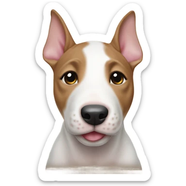 Bull terrier puppy patty sticker