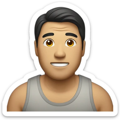 Big Asian dude sticker