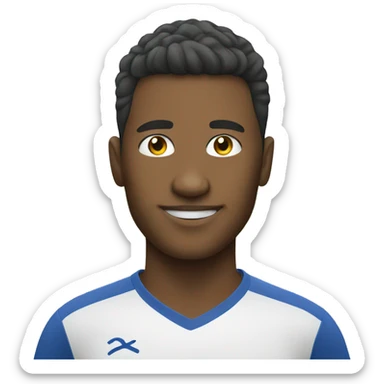 simple avatar soccer player sticker