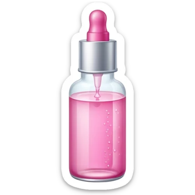 Pink skin care sérum sticker