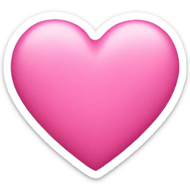 Pink heart sticker