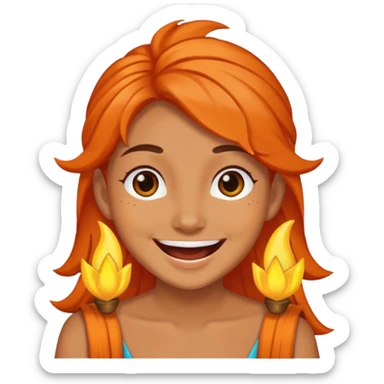 Ember Lumen from the Elemental movie sticker