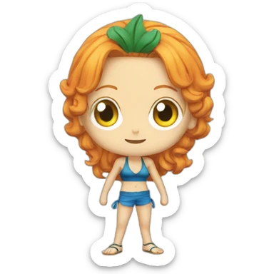 nami one piece sticker