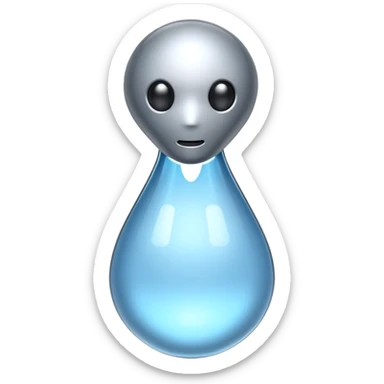 water Drop robot sticker