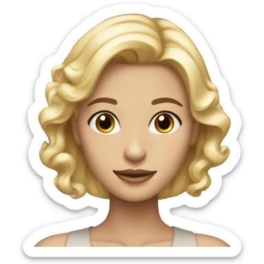 Beautiful blonde classy girl sticker