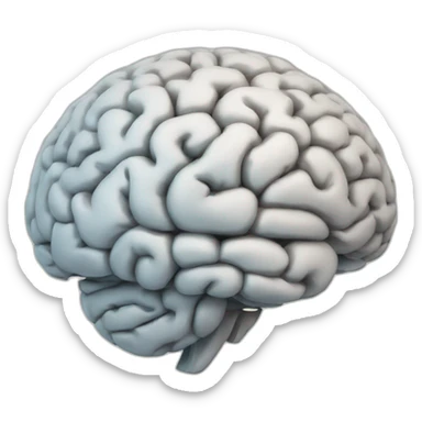 Brain with note tool sticker