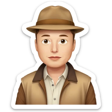 elon musk doing kent sticker