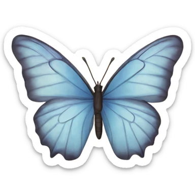 Butterfly in the clouds sticker