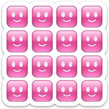 pink all apps sticker
