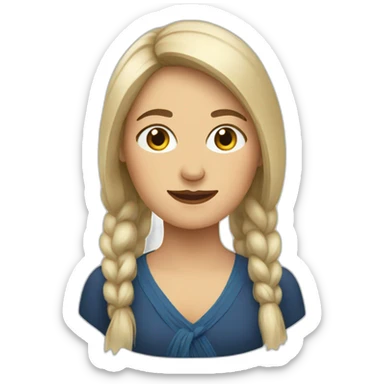 estonian woman sticker