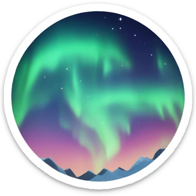 aurora boreali sticker