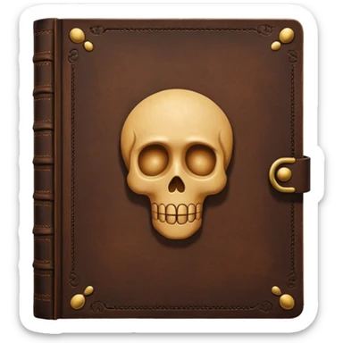 Psychiatry journal book, old book, depression, borderline sticker