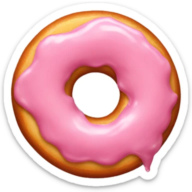 Strawberry donut sticker