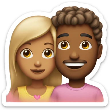 Lovey dovey emoji sticker