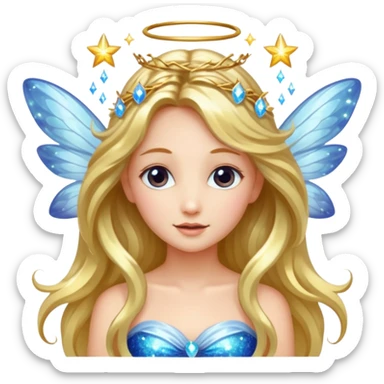 Earthreal sparkly angelic mystical magical shiny pretty Fairy  sticker