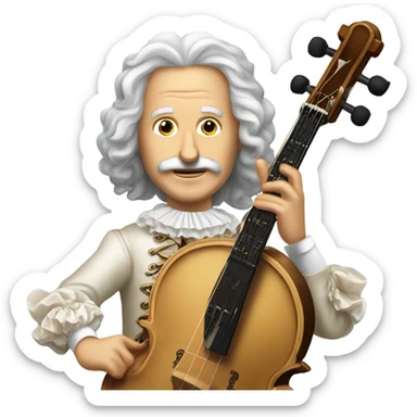 Antonio Vivaldi banjo baroque sticker