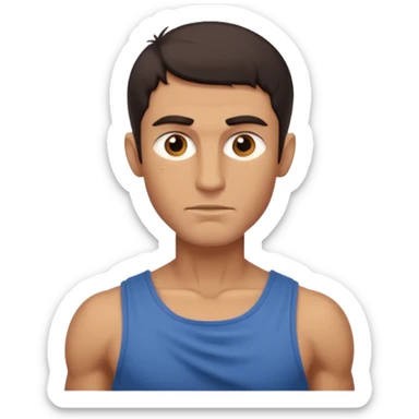 skinny ancient greek man sticker