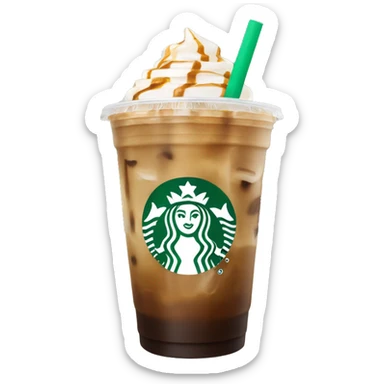 starbucks vanilla iced coffee with no whip sticker
