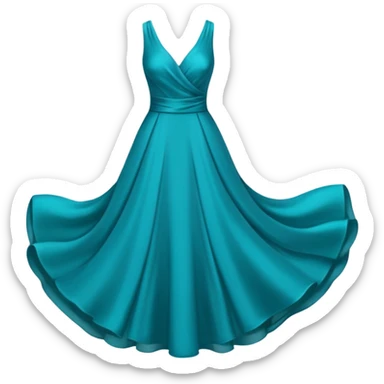 blue dress sticker
